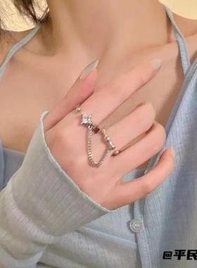 叠戴款浪漫氛围感水晶锆石链条