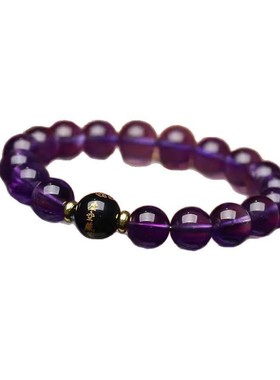 手串时尚本命年时髦仿紫水晶10mm