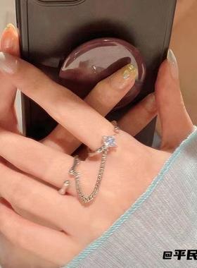 叠戴款浪漫氛围感水晶锆石链条