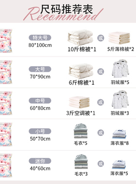 加厚抽气真空压缩袋家用棉被子衣服衣物宿舍整理行李箱打包收纳袋