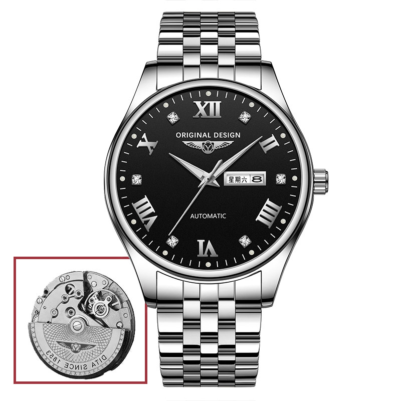 瑞士正品男士全自动陀飞轮机械表 意卡伊国产腕表