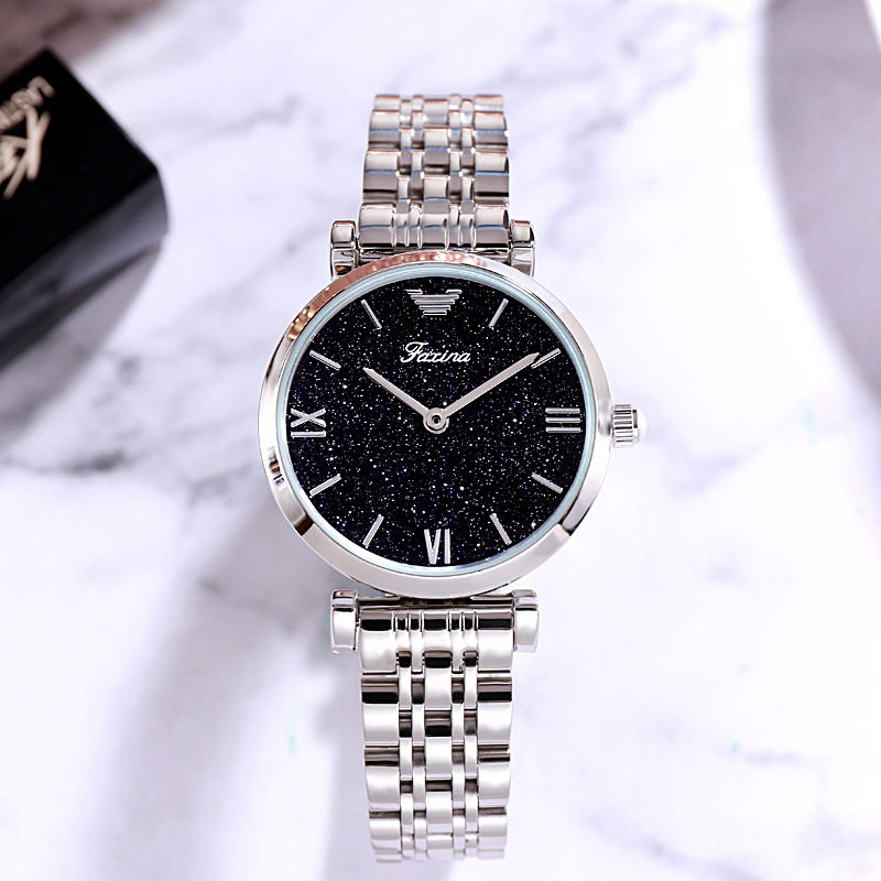 正品阿玛妮满天星女士2021年潮女表 意卡伊国产腕表