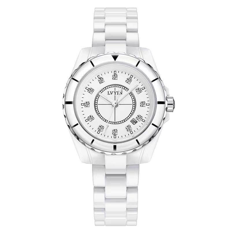 官方旗舰店正品陶瓷j12女士女表 意卡伊国产腕表