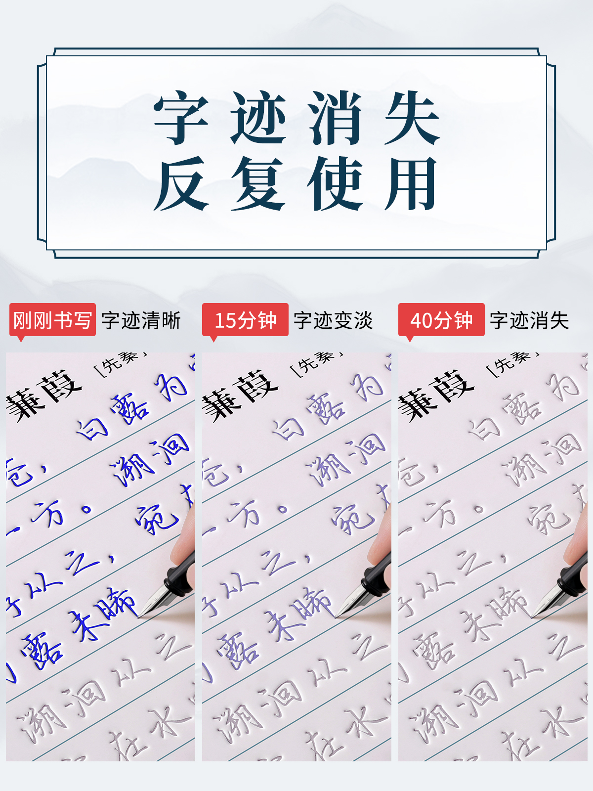 行楷字帖成人练字帖行书字帖练字成年男钢笔凹槽硬笔书法练字本初中生高中生大学生专用女生字体大气漂亮练习写字帖初学者楷书字贴 - 图1