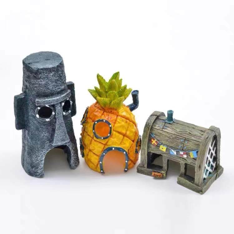 六角恐龙鱼躲避屋装饰的鱼缸造景乌龟繁殖美西蝾螈宠物鱼观赏摆件,淘宝优惠券,粉丝福利购,淘宝优惠卷