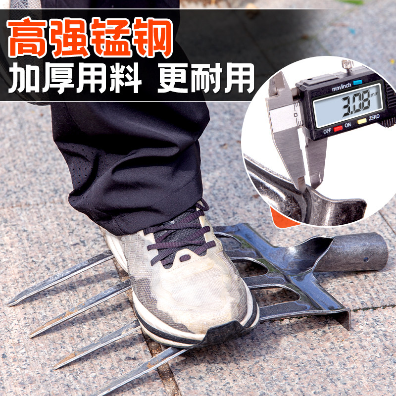 翻地松土钢叉农具翻土神器铁叉子农用工具大全铲地开荒钢叉挖红薯,淘宝优惠券,粉丝福利购,淘宝优惠卷