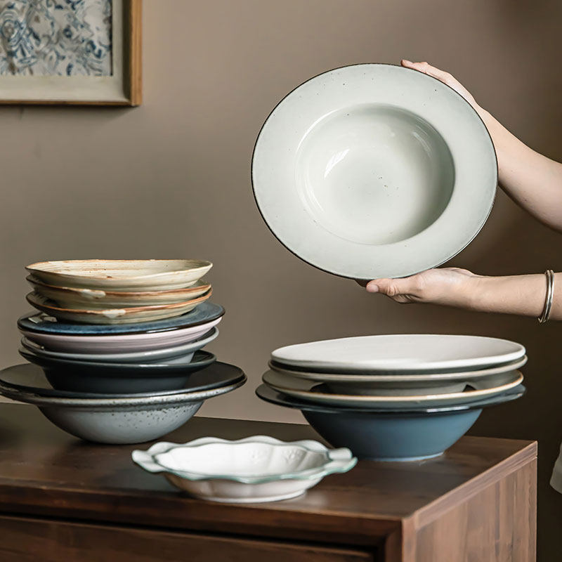 Yoshida Seiki Straw Hat Bowl Collection Micro-Flaw Tableware