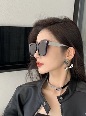 高级感适合圆脸太阳镜防紫外线复古网红街拍女士墨镜旅行度假防晒