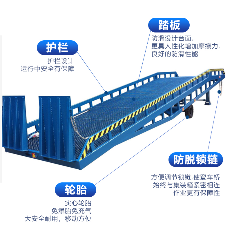 登车桥固定式卸货平台移动式集装箱叉车卸货平台生产移动卸货神器 - 图2