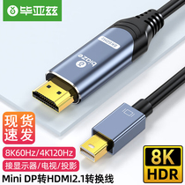 Biaz minidp turns hdmi line 2 1 HD 8k lightning port conversion vga dvi applies Apple computer