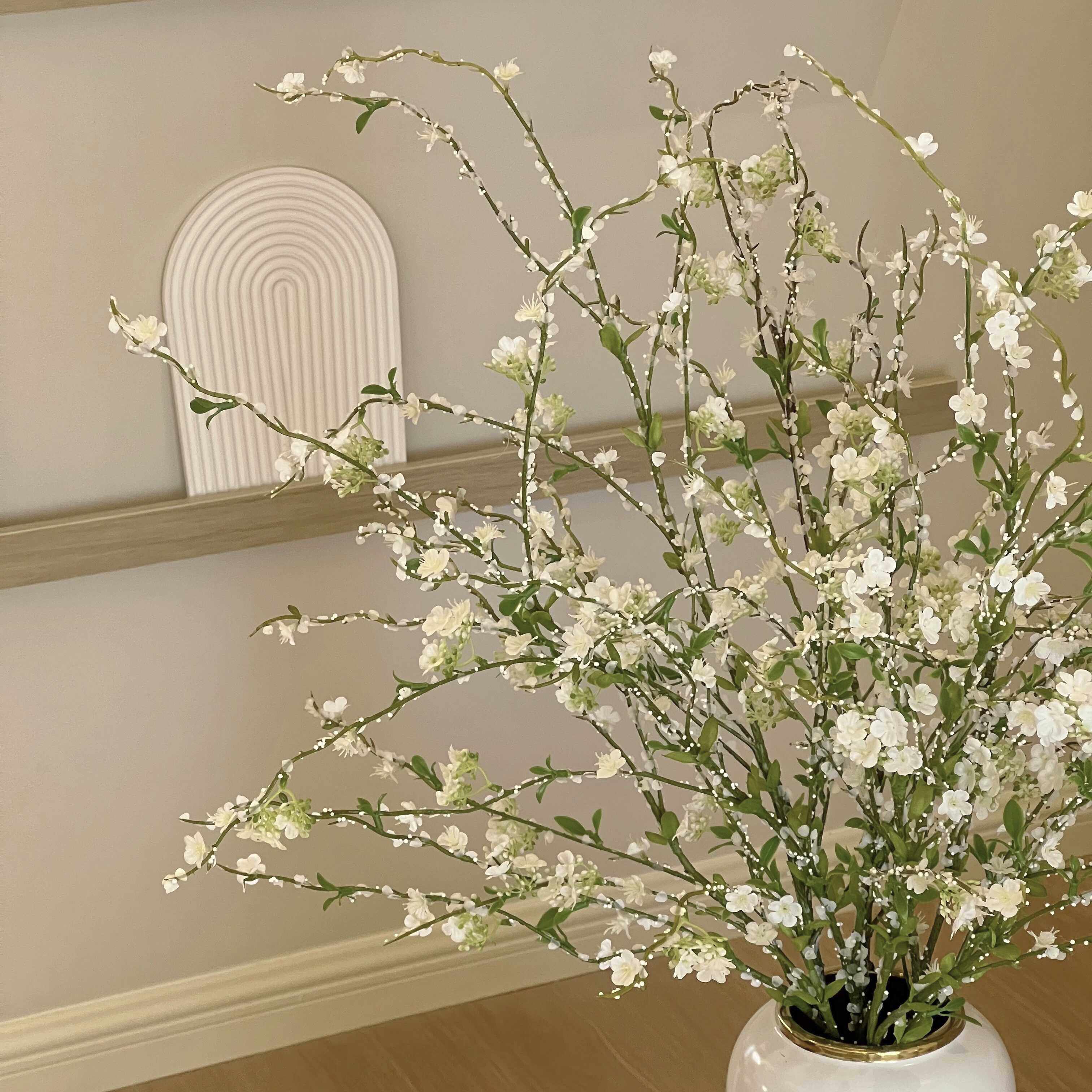 雪柳仿真花插花假花装饰仿生花花束花艺摆件家居饰品花仿真花,淘宝优惠券,粉丝福利购,淘宝优惠卷