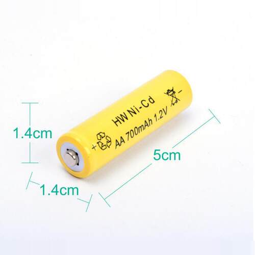 镍镉电池 5号AA600mAh 1.2V 充电电池 草坪灯 去球器  电动玩具等 - 图2
