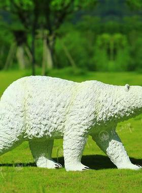 大型玻璃钢仿真动物北极熊雕塑摆件海洋游乐园林门口落地景观装饰