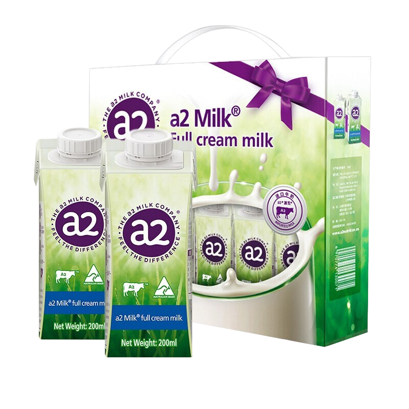 澳洲进口a2牛奶200ml*12礼盒装酪蛋白乳成人儿童学生营养早餐奶 - 图3