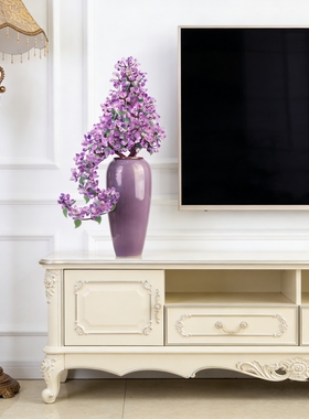 天然轻奢紫水晶发财树欧式电视柜客厅新家乔迁高档工艺品餐桌摆件