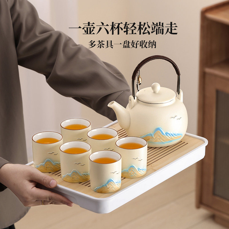 Large-capacity teapot set, a complete set of tea sets for home use