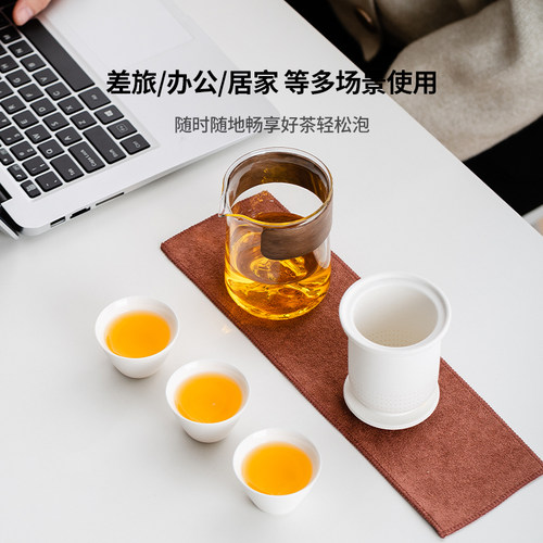 便携式旅行茶具套装户外露营随身一壶三杯2026新款一人饮快客杯 - 图2