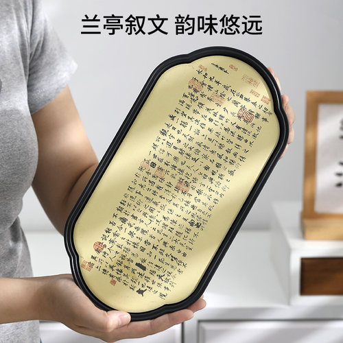 茶托盘干泡茶盘小型吸水茶台家用2026新款壶承国潮一人饮茶具复古 - 图1