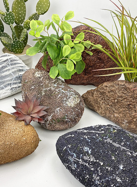 仿真石头商场活动道具泡沫假石头影视摄影道具园林假山舞台造景