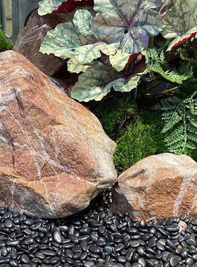 PU仿真泡沫石头假山影视造景黄山石绿植摆件景观石橱窗雕塑摆件