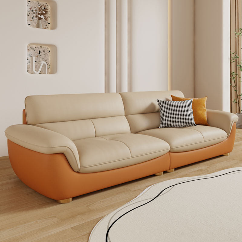 头层牛皮客厅轻奢简约现代真皮沙发 岚瑟琳皮艺沙发