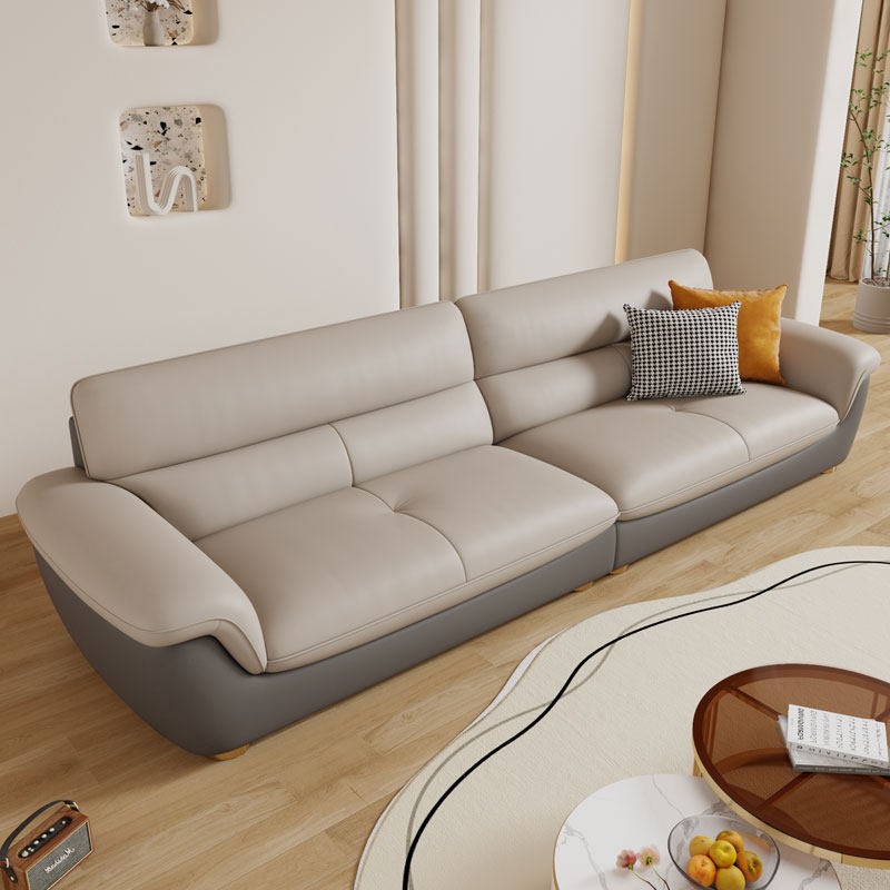 头层牛皮客厅轻奢简约现代真皮沙发 岚瑟琳皮艺沙发