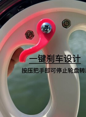 新款风筝轮盘大轴承手刹防倒转船钓海钓手把线盘钓鱼手摇收线