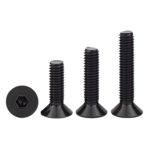 黑色304不锈钢沉头内六角螺丝钉平头螺栓平杯M2.5M3M4M5M6M8M10mm - 图0