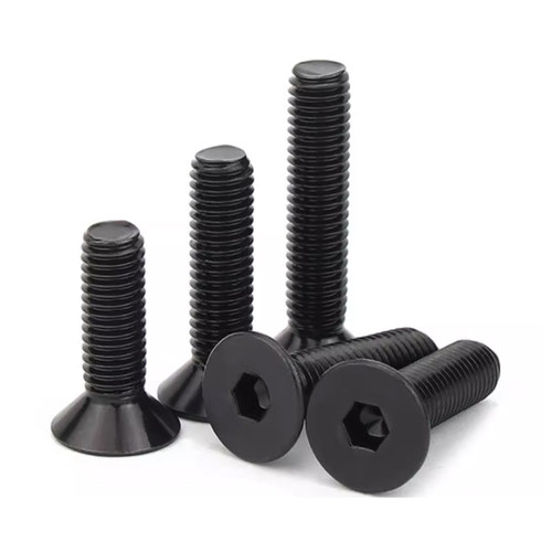 黑色304不锈钢沉头内六角螺丝钉平头螺栓平杯M2.5M3M4M5M6M8M10mm - 图1