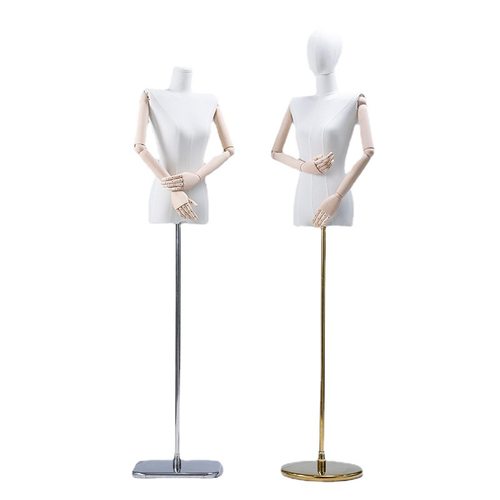 服装店模特道具女半全身女装橱窗人台衣服架子婚纱人偶模特展示架 - 图2