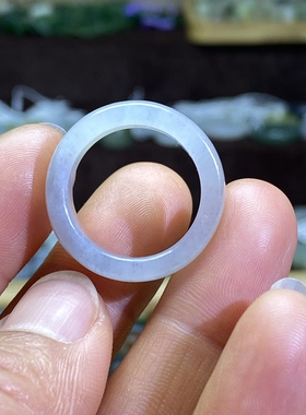 和田玉青花籽料卡18随型满皮洒金皮戒指国风复古大圈口戒圈挂饰