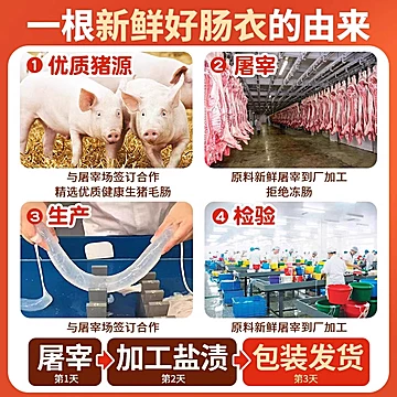 天然猪肠衣灌香肠家用食品级无添[4元优惠券]-寻折猪