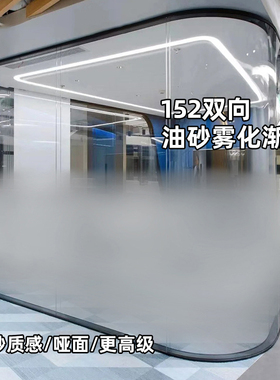 渐变玻璃贴纸办公室隔断装饰膜