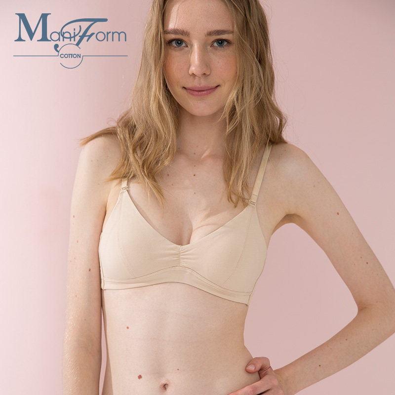 曼妮芬棉质生活薄款无钢圈舒适文胸 曼妮芬棉质生活文胸