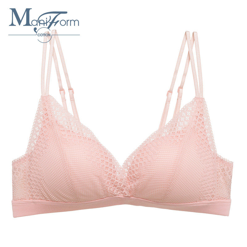 曼妮芬棉质生活法式三角杯少女文胸 曼妮芬棉质生活文胸
