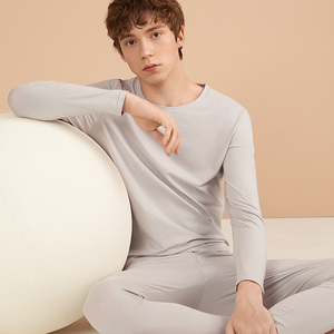 曼妮芬棉质生活秋衣秋裤男女套装冬季情侣保暖抗菌棉内衣打底暖衣