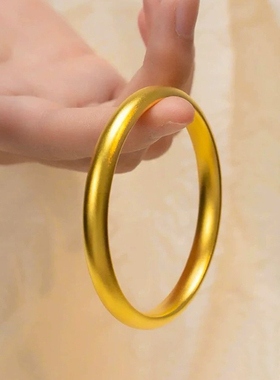 沙金泥鳅背手镯传承亮面镯子手环