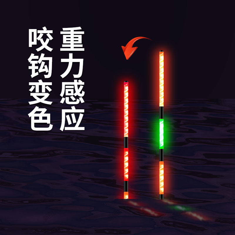 民间艺人夜光鱼漂高亮正品浮漂高灵敏醒目电子漂日夜两用鲢鳙大物 - 图2