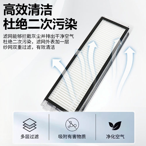 适用于石头扫地机P10 MAX配件过滤网P10S/P10 PRO/V20尘盒滤网芯 - 图1