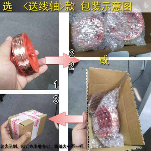 新品直径0.8mm软硬线紫铜电线0.5平方毫米铜丝导电铜线红裸芯单 - 图1