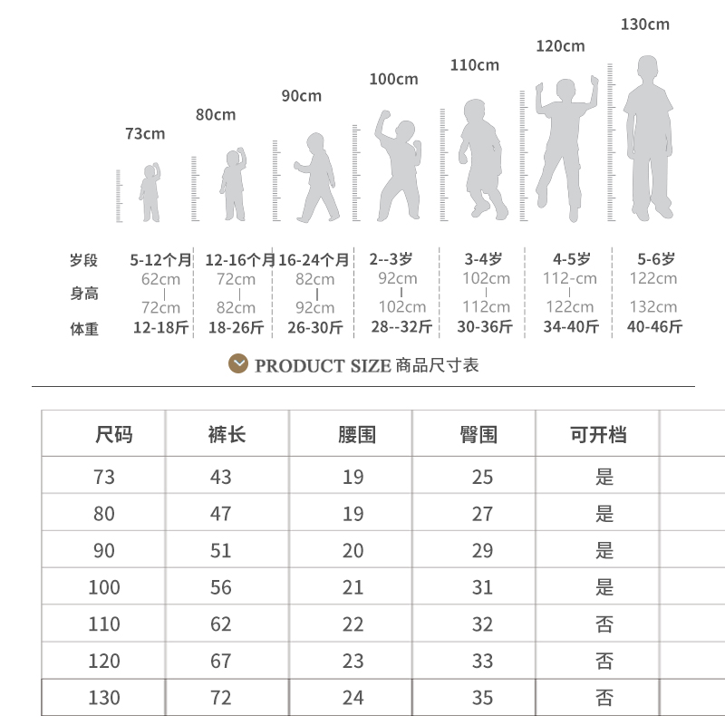 宝宝秋裤纯棉春秋男童女童打底内穿薄款a类儿童贴身单条裤子睡裤 - 图3