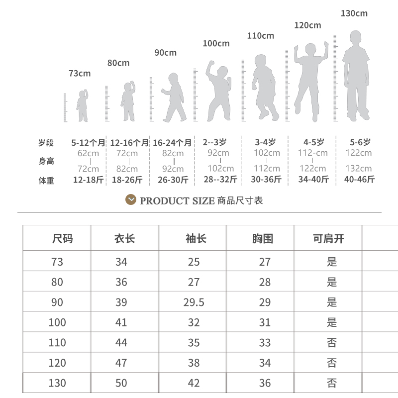 宝宝秋衣单件上衣春秋儿童纯棉保暖内衣男童女童单衣打底衫婴儿 - 图3