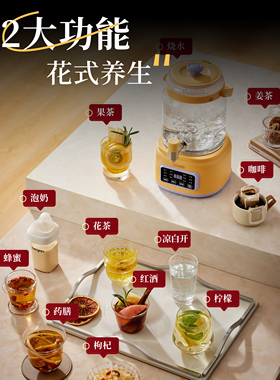 斗禾养生壶带水龙头多功能电热烧水壶保温煮茶器大容量新款花茶桶