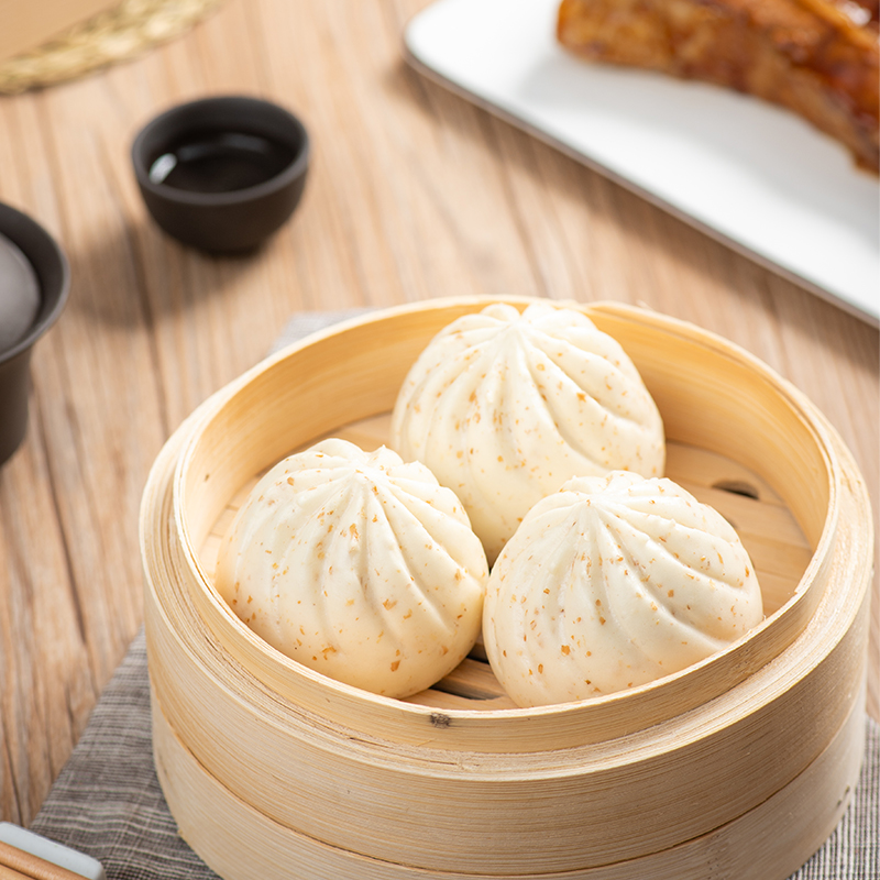 【量折】包道梅菜卤肉包广式点心早茶早餐速冻包子9个装486g