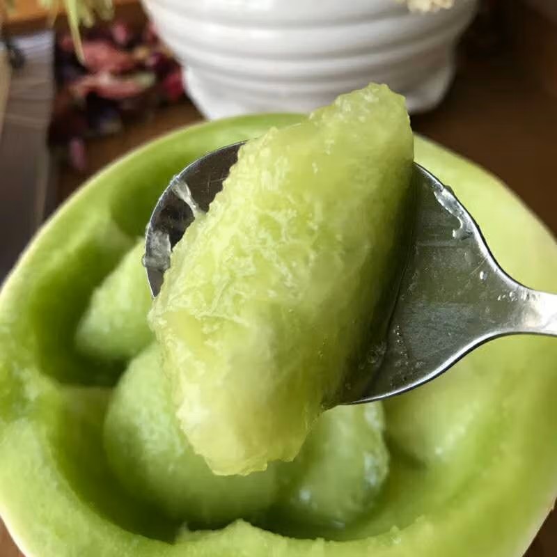 上海南汇玉菇甜瓜整箱10斤软糯香甜绿肉蜜瓜白雪蜜新鲜水果当季-图1