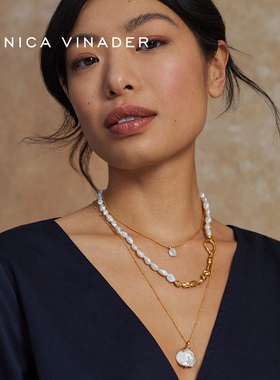 花蕾珍珠吊坠项链MonicaVinader