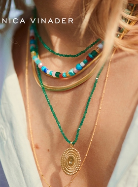 MonicaVinader自由宝石串珠项链