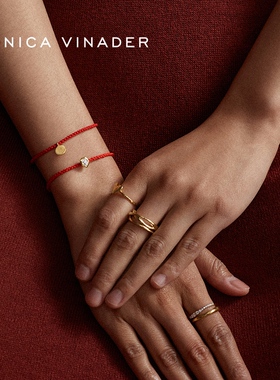 小圆牌红绳手链MonicaVinader
