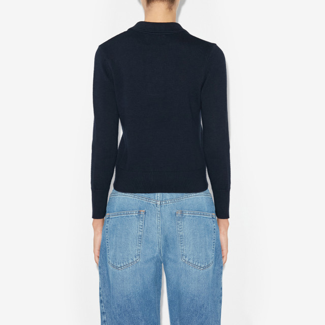 MARANT ETOILE NOLA Simple Lapel Logo Knitted Sweater for Women
