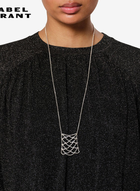【秀场同款】ISABEL MARANT LONG NECKLACET HALIA镂空吊坠长项链
